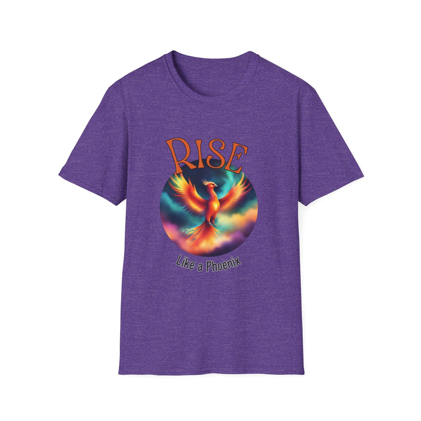 Phoenix Rise Unisex T-Shirt, Graphic Tee, Inspirational Shirt, Bird Rebirth Top, Motivational Phoenix Clothing